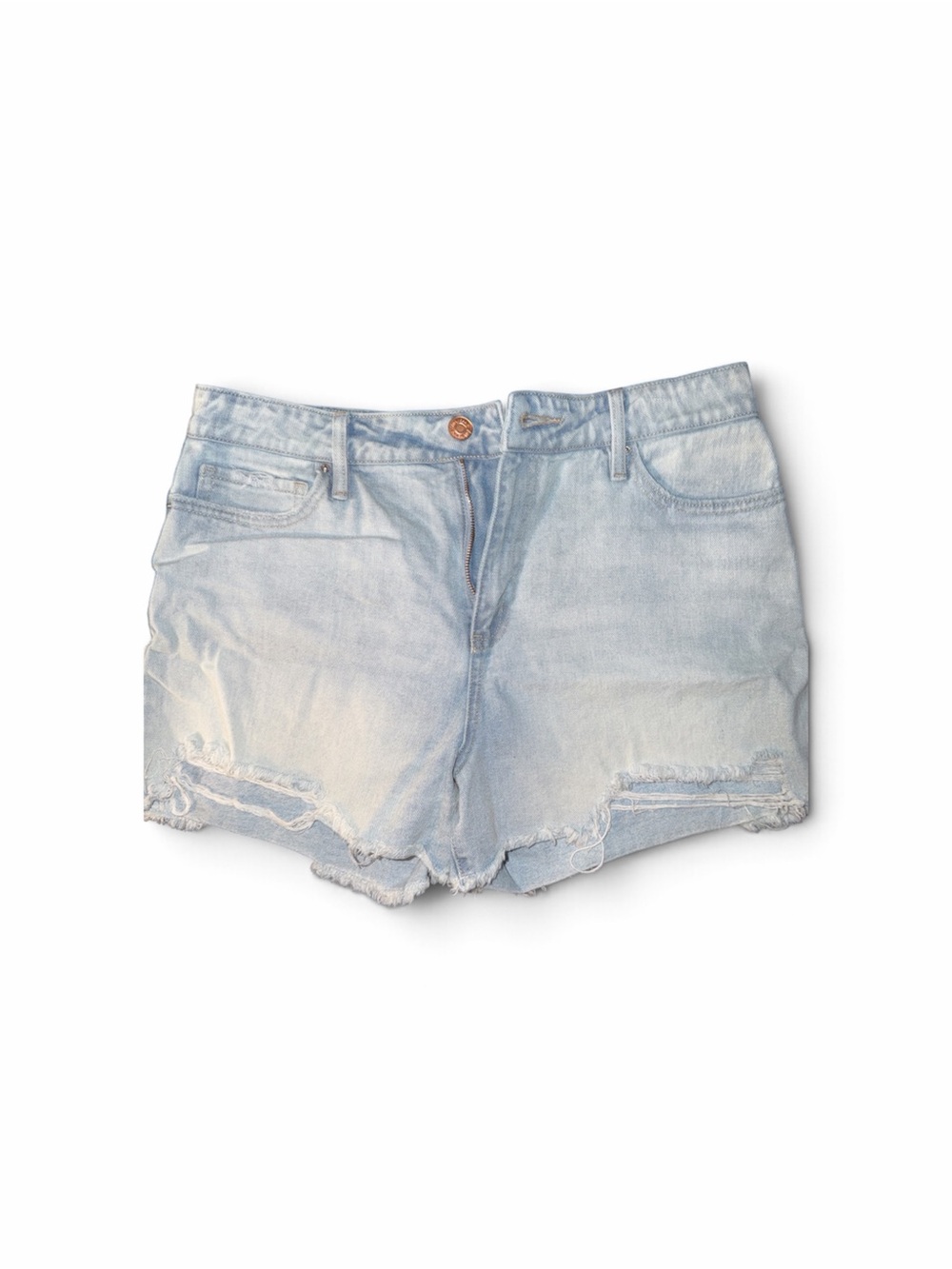 YMI Light Blue Distressed Denim Cutoff Shorts